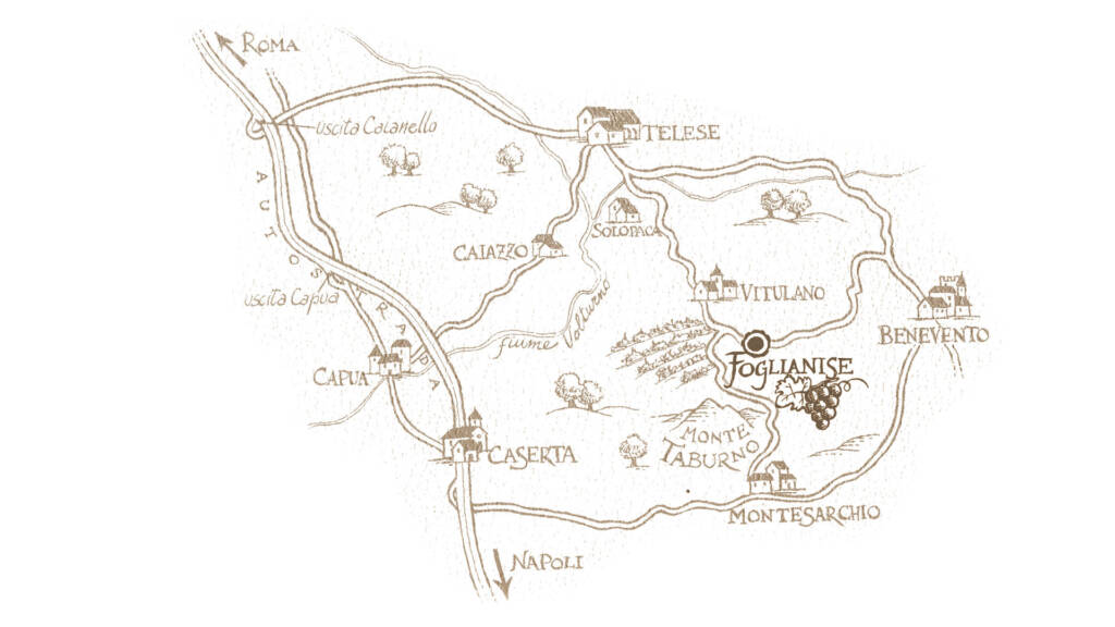 Mappa vini del taburno